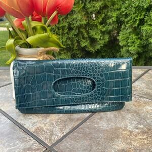 Giannini Croc Vegan Leather Clutch